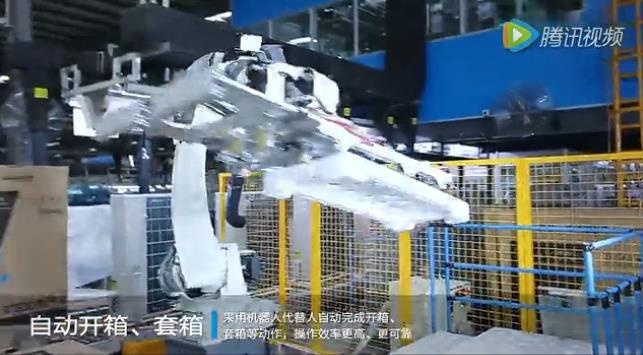 自动开箱，，套箱